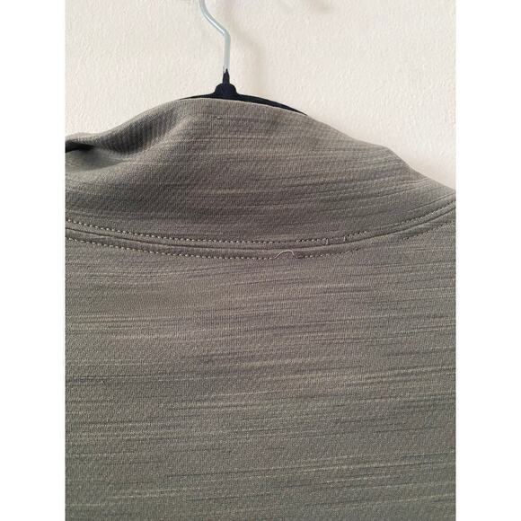 Dark Green Nike Dri Fit Long Sleeve Quarter Zip - Picture 6 of 6